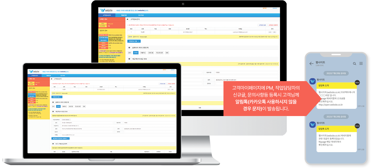 고객 마이페이지 시스템(WCMS)